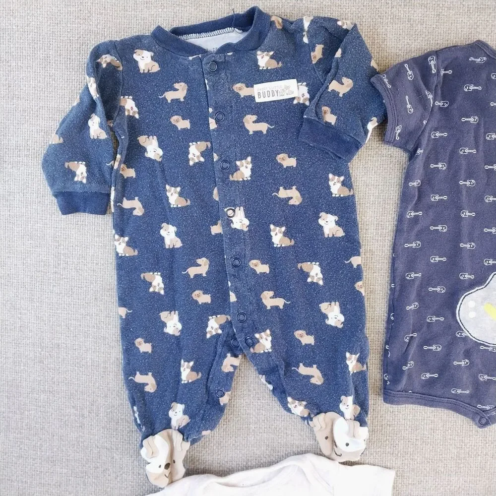 Baby Infant Boy Clothing Bundle Bodysuit Variety Of Colors 12 Pieces Newborn #10